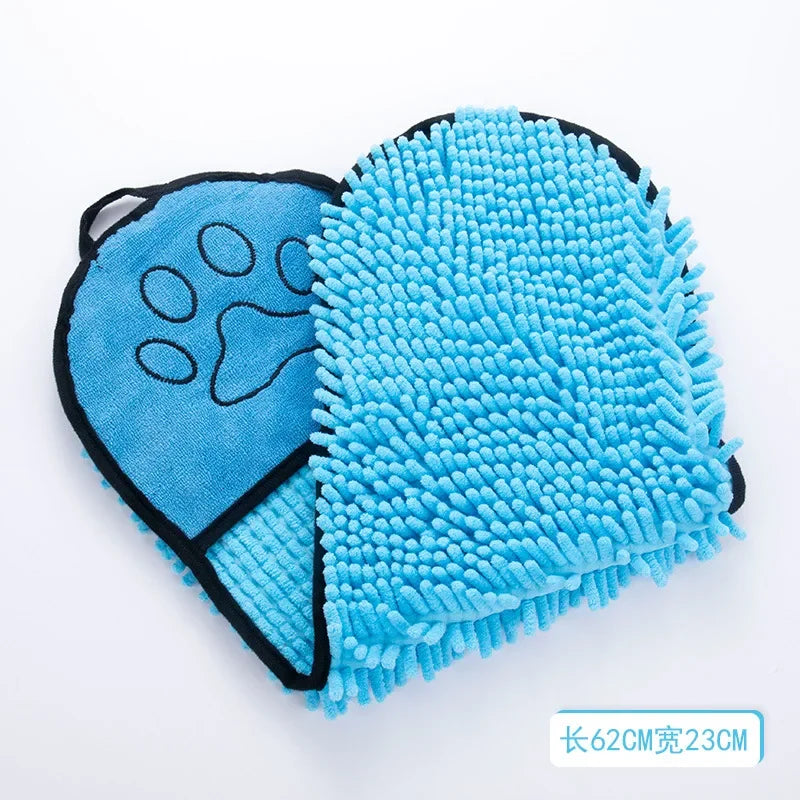 Absorbent Fiber Quick Drying Soft Plush Pet Towel