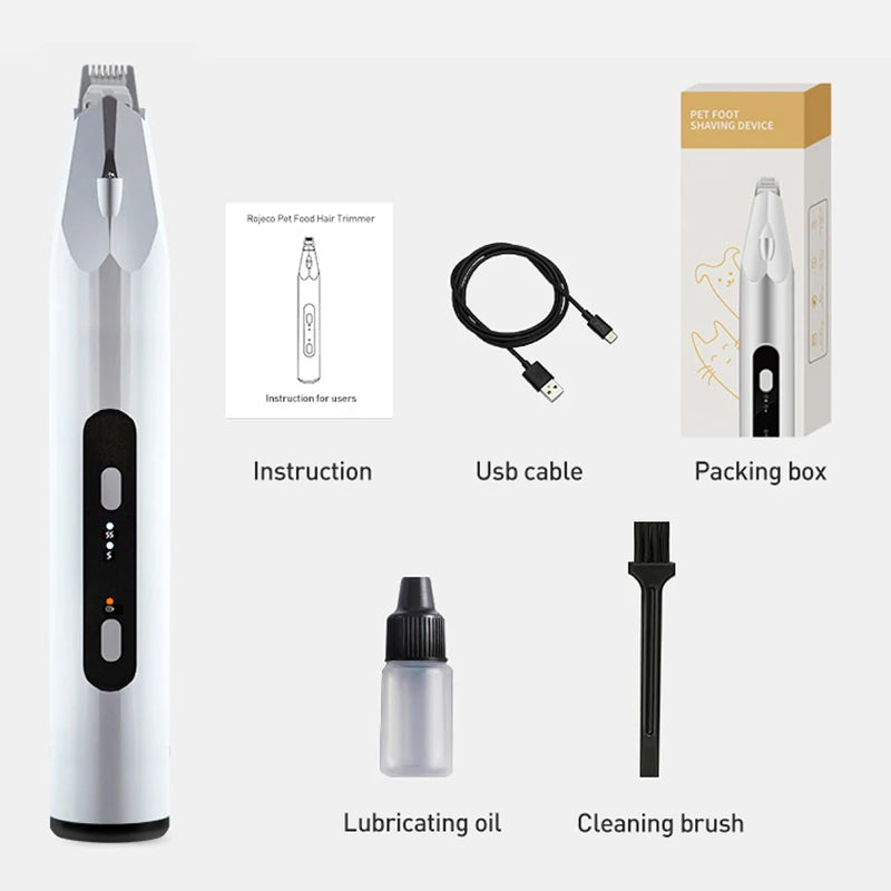 ROJECO  Pet Foot Hair Trimmer Shaver