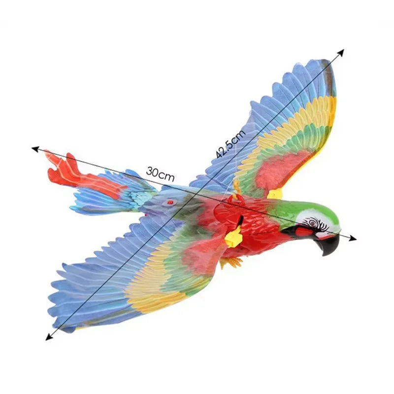 Silent Electric Parrot Toy for Cats – Interactive Hanging Flying Bird Teaser 🦜🐱